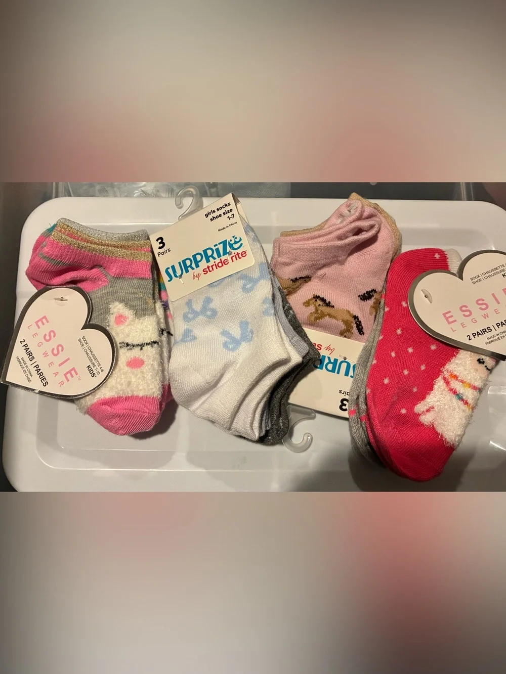 Bundle listing for little girls socks, 10 pairs, New, Size: Small